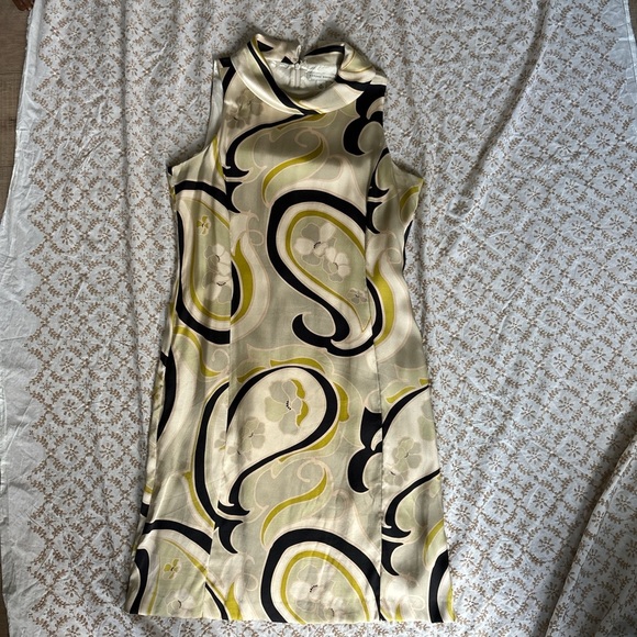 Banana Republic Cream and Black Midi Dress - Picture 4 of 8